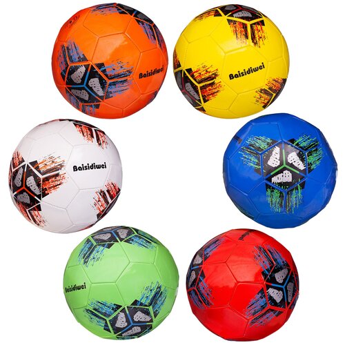 Мяч футбольный Junfa 23см 6 видов ZY1223492 мяч футбольный junfa 23см синий 1 шт