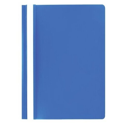 Папка-скоросшиватель LITE (А4, 0.11мм, до 100л, пластик) синяя, 1шт.