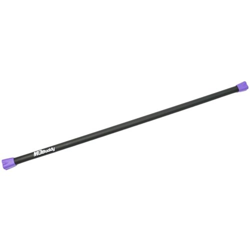 Бодибар - палка гимнастическая Mdbuddy 6кг MD1137 , черный/фиолетовый