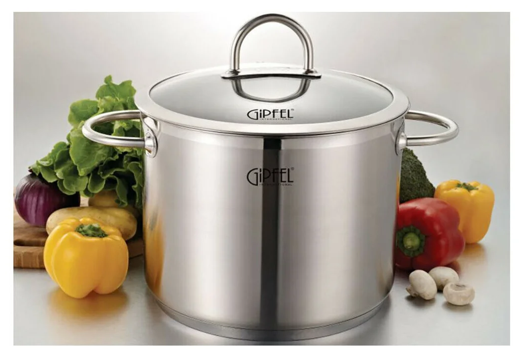 Кастрюля из нержавеющей стали Gipfel Signo 1363 24 см/6 л - фото №5