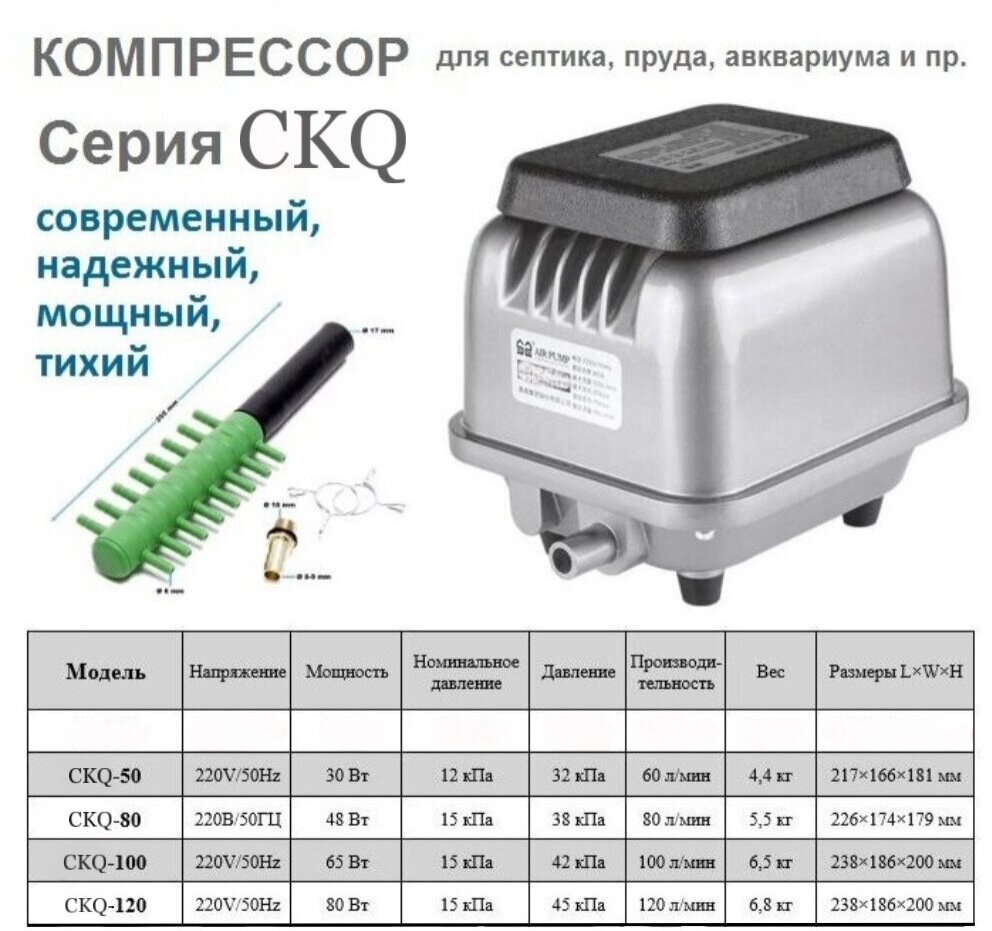 Компрессор для септика CKQ-100 - фотография № 2