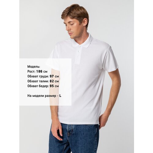 фото Футболка sol's, размер l, белый