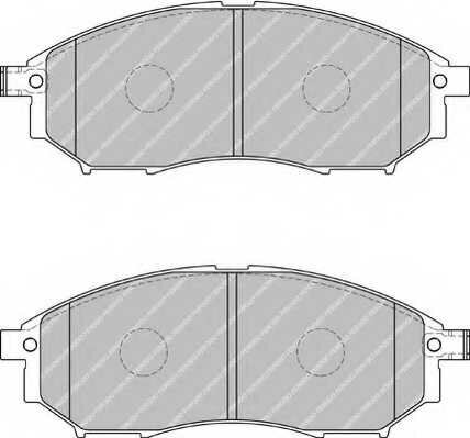 Колодки тормозные дисковые для INFINITI G Кабриолет 37 FERODO FDB1881