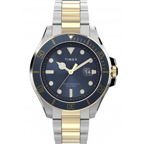Наручные часы TIMEX Harborside, синий наручные часы timex harborside серебряный черный