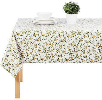 фото Provance лимонный курд скатерть пвх 140х230см на текстильной основе, лимоны