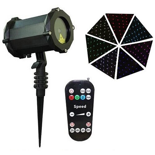 Лазерная подсветка для улицы SkyDisco Garden RGBW 7 цветов