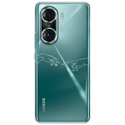 Силиконовый чехол на Honor 60 Pro / Хонор 60 Про Загрузка творения, прозрачный силиконовый чехол на honor 60 pro хонор 60 про ледники