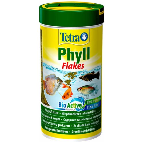 TETRА PHYLL FLAKES корм хлопья для травоядных рыб (100 мл х 2 шт) хлопья кукурузные matti sun flakes 200г