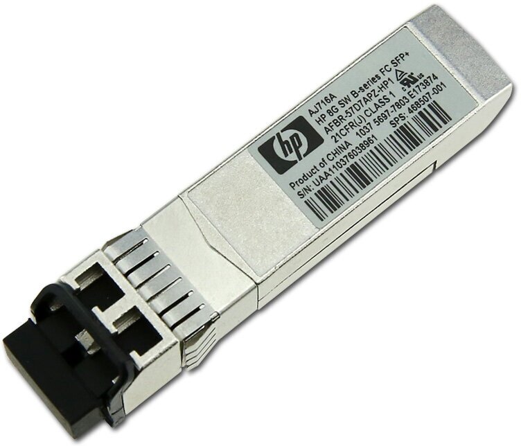 Трансивер HP 8Gb Short Wave Transceiver for 8/16Gb SAN Switch B-series (AJ716A / 468507-001)