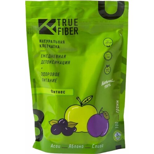 Клетчатка True Fiber фитнес асаи-яблоко-слива натуральная 100г