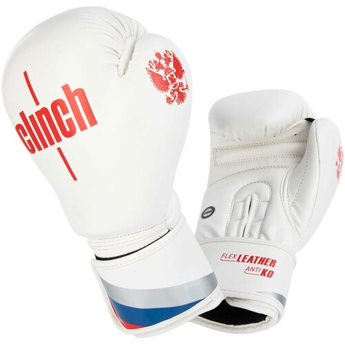 Перчатки боксерские Clinch OLIMP 12 OZ (бело-красные)