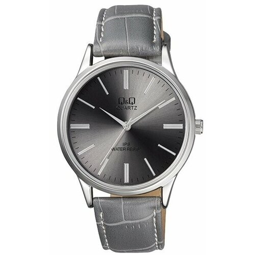 Наручные часы Q&Q C214-322, серый, серебряный высококачественные брендовые женские часы трендовые часы с арабскими цифрами классические женские полосатые нейлоновые часы с ремешком