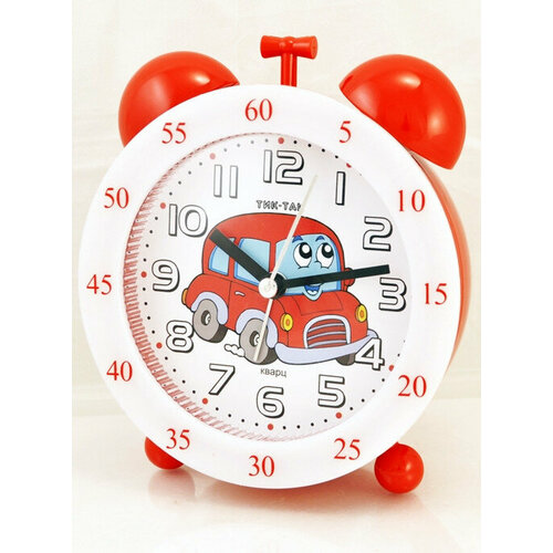 Будильник часы Тик-Так Б-249 красный