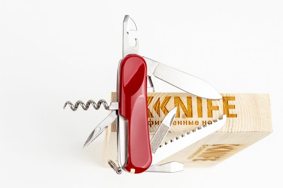 Нож перочинный Victorinox Evolution S13 (2.3813.SE) 85мм 14функций красный карт.коробка - фото №16