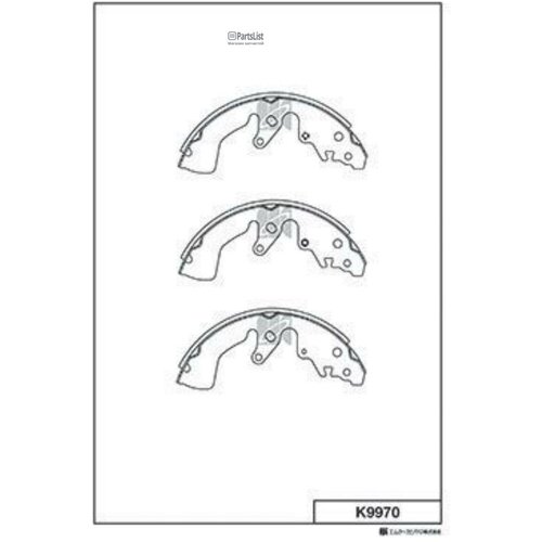 KASHIYAMA K9970 Колодки торм. бараб.