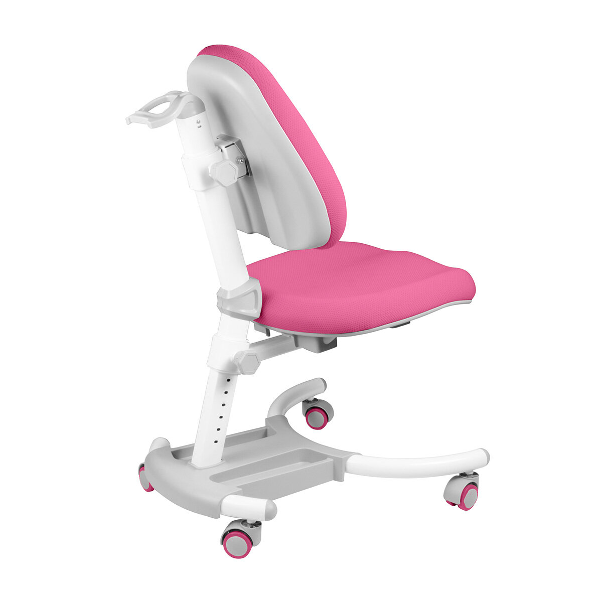 Комплект Kinderzen парта + кресло, цвет белый/розовый c розовым креслом - фотография № 11