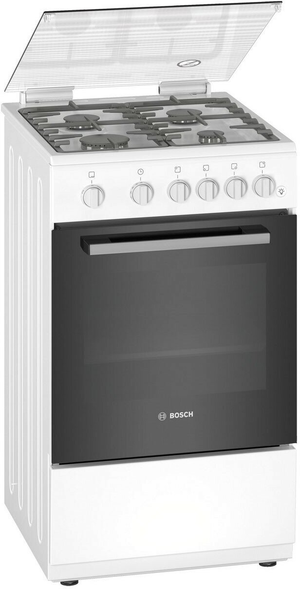 витринный Газовая плита Bosch HGG120E21R белый - фотография № 8