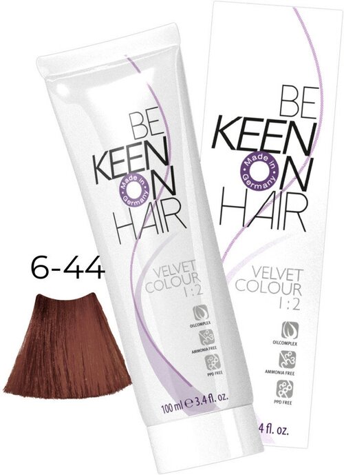 KEEN Be Keen on Hair краска для волос без аммиака Velvet Color, 6.44