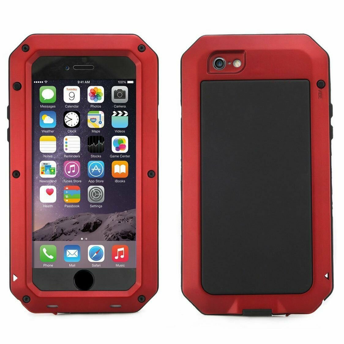 Чехол для iPhone 6, iPhone 6s LunaTik Taktik Extreme ударопрочный, цвет Satin Red