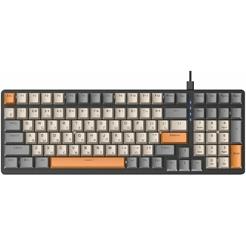 Игровая клавиатура проводная ZIYOULANG K3 Jixian Blue Российская клавиатура черный 395000₽