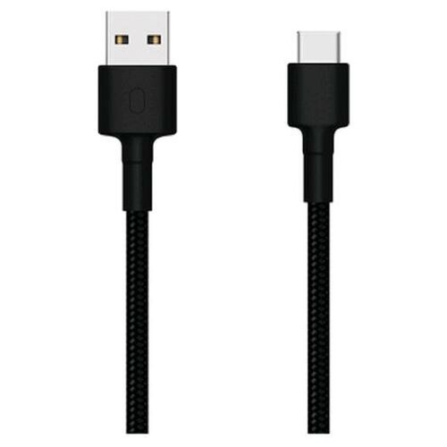 Кабель XIAOMI Mi Braided USB Type-C Cable, 1 м, черный (SJV4109GL) (1шт.) кабель интерфейсный xiaomi mi braided usb type c cable sjx10zm sjv4109gl черный 1 м