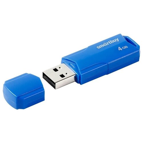 Smart buy Носитель информации Smartbuy USB Drive 4Gb CLUE Blue SB4GBCLU-BU ёмкость для косметики spacy пластик цвет голубой