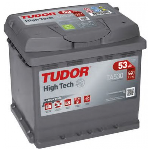 Аккумулятор Tudor High Tech TA530 53 Ач 540А обр. пол.