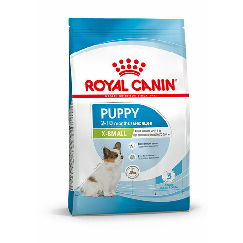 ROYAL CANIN X-SMALL PUPPY 1,5 кг сухой корм для щенков миниатюрных размеров от 2 до 10 месяцев 3 шт