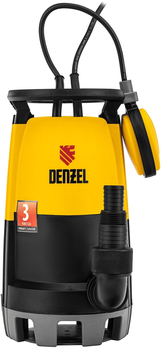 Насос дренажный Denzel DP 450S 450Вт для грязной и чистой воды, погружной