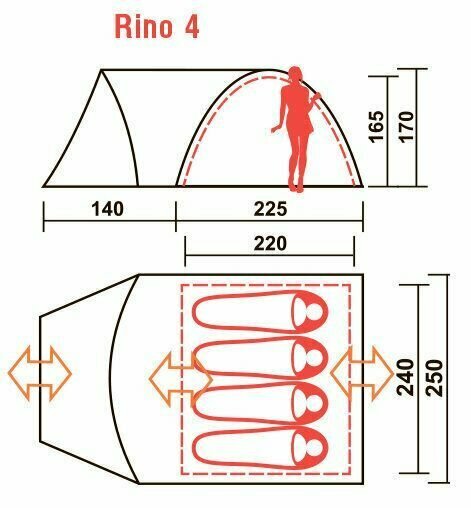 Палатка Canadian Camper Rino 4 woodland