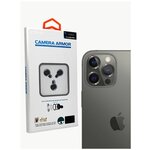 Сапфировое защитное стекло на линзы камеры Sapphire Camera Armor для iPhone 12 Pro, графит - изображение