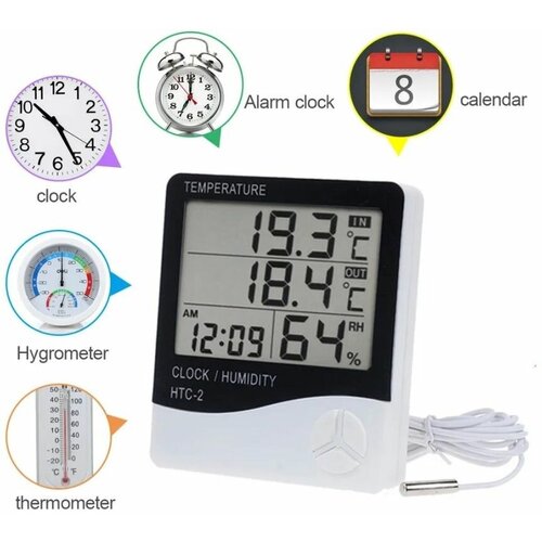 Часы будильник температуры и влажности 59900₽