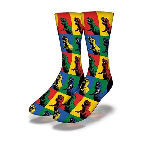 Носки Savvy Sox, размер junior, зеленый, синий, желтый, красный, мультиколор