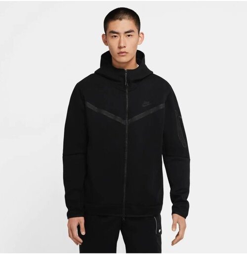 Мужская толстовка на молнии Nike Sportswear Tech Fleece Black L