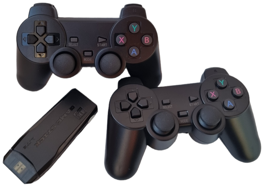 Игровая приставка USB / портативная консоль для видеоигр / 2 геймпада в комплекте / 10000 GAME