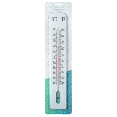 Термометр, градусник уличный, на окно "Фасадный малый", от -50° до 50 °C, 40 х 6 см