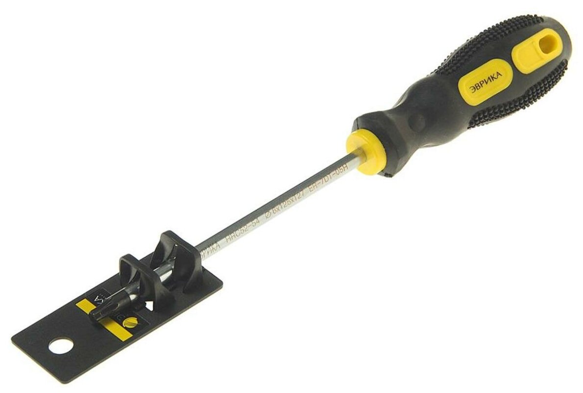 Отвертка TORX T27х125мм магнитная с противоскользящей ручкой (с держателем) эврика ER-7DT-05H