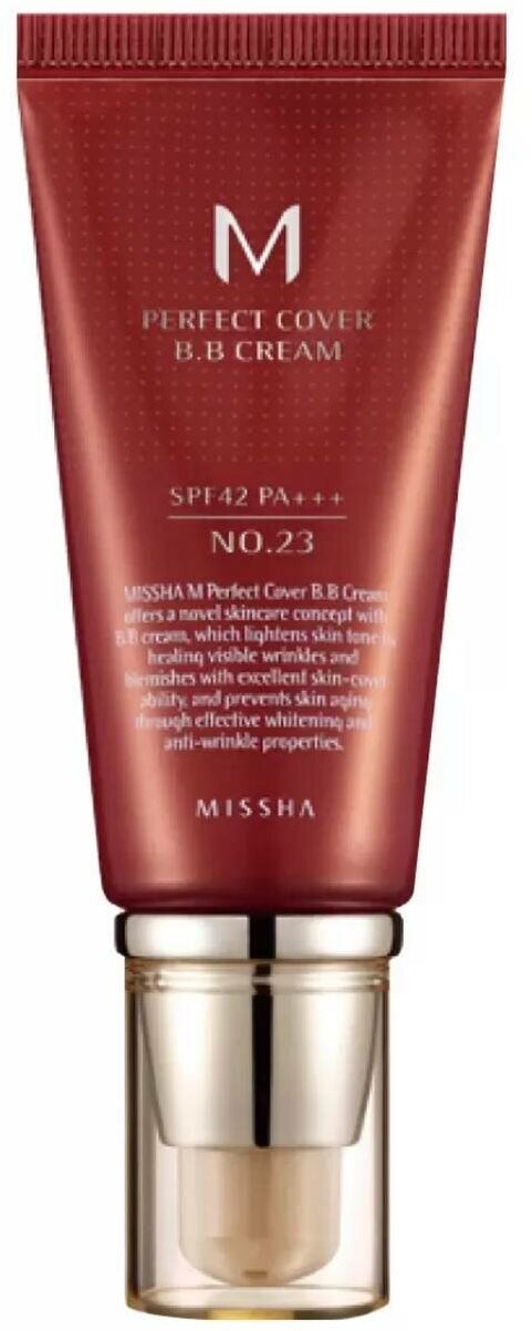 MISSHA М Perfect Cover BB Cream EX Тональный BB крем "Идеальное покрытие" SPF42/PA тон 23 50 мл