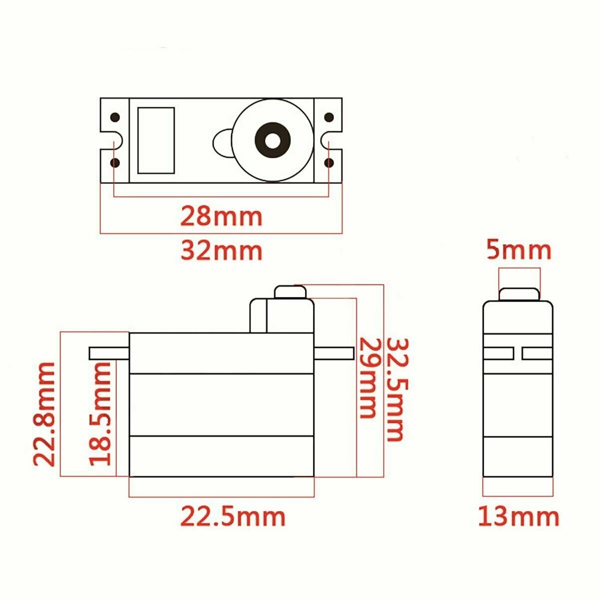 1 шт! Сервопривод SG 90/Сервомотор SG90 4.8-6V/Ampertok Tower Pro SG90 180/ Micro Servo / (Arduino)-1шт.