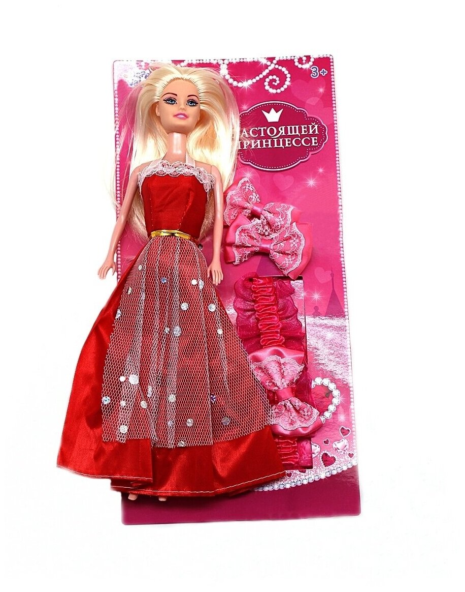 Кукла барби принцесса с заколками для девочек