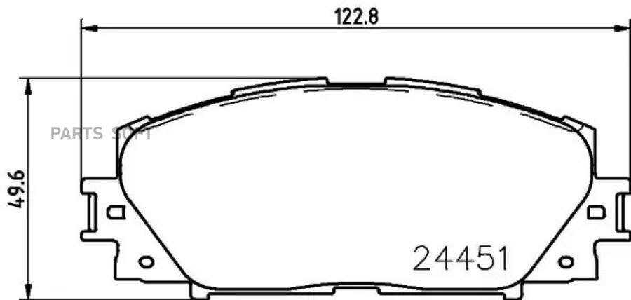 NISSHINBO NP1091 NP1091_колодки дисковые передние!\ Toyota Yaris 1.0/1.3/1.4 D-4D 06