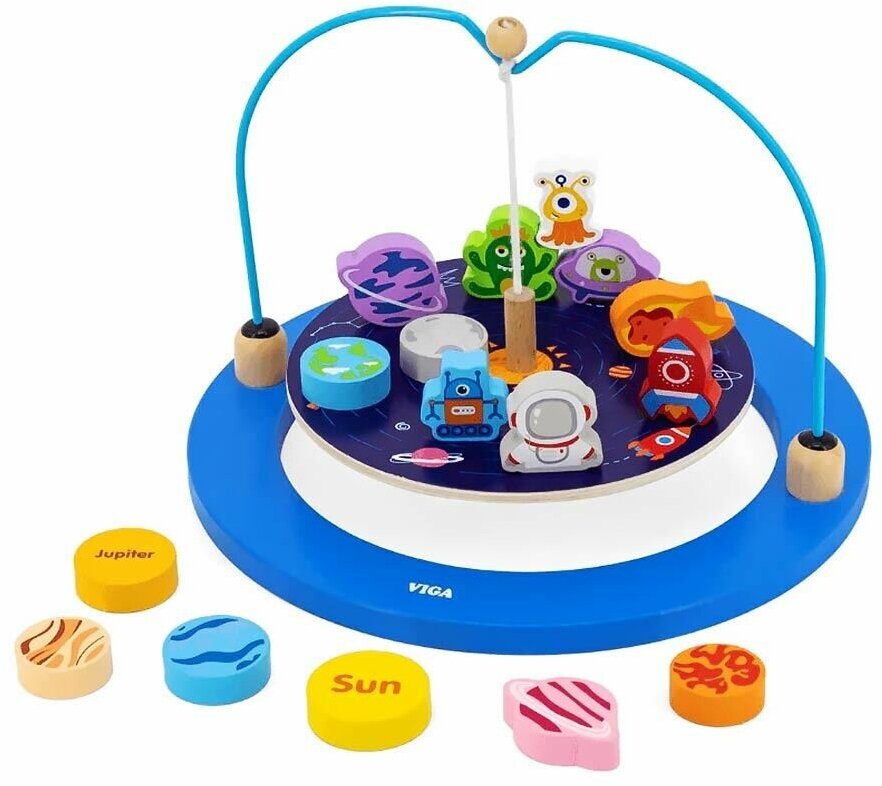 Игра-баланс Космос 16 предметов (дерево) Viga 44580 — фото 1
