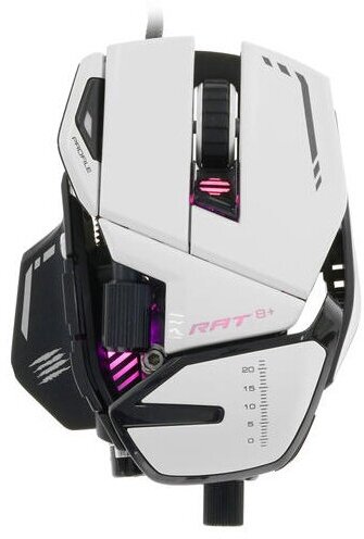 Мышь MADCATZ Mad Catz R.A.T. 8+ белая - фотография № 20