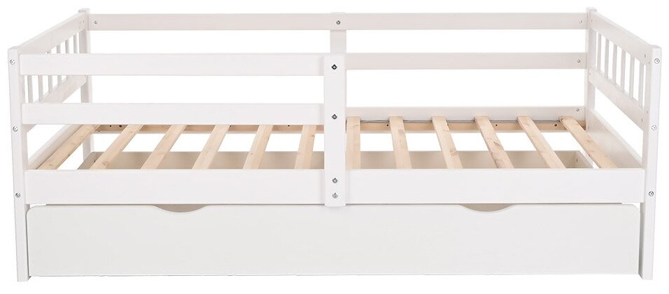 Кровать подростковая Pituso Tomi +Ящик Белый