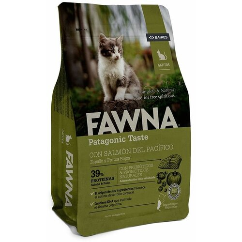 Fawna (Фавна) - Gatitos 1 Kg (Для котят. Лосось, тыква, красные ягоды)