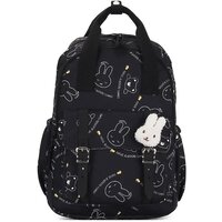 Рюкзак для подростков в школу Nikki Nanaomi , черный, с принтом зайчик, 14 л, формат А4.