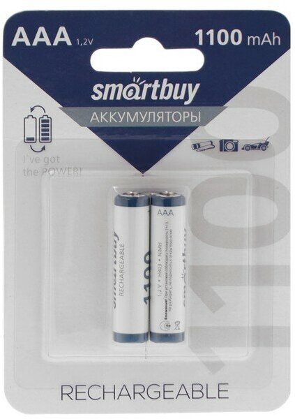 Аккумулятор Smartbuy LR03 AAA 1100 mAh (уп 2 шт)