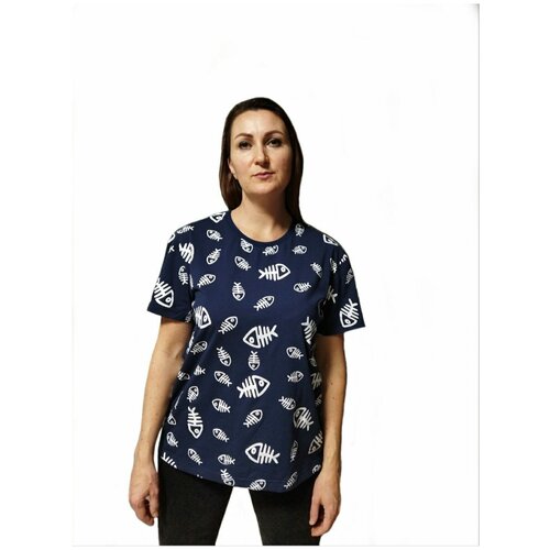 Футболка Мир футболок, размер L, синий