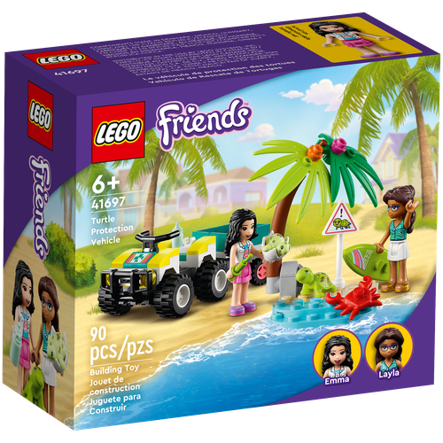 Конструктор LEGO Friends 41697 Вездеход для спасения черепах, 90 дет. конструктор lego friends 41697 вездеход для спасения черепах 90 дет