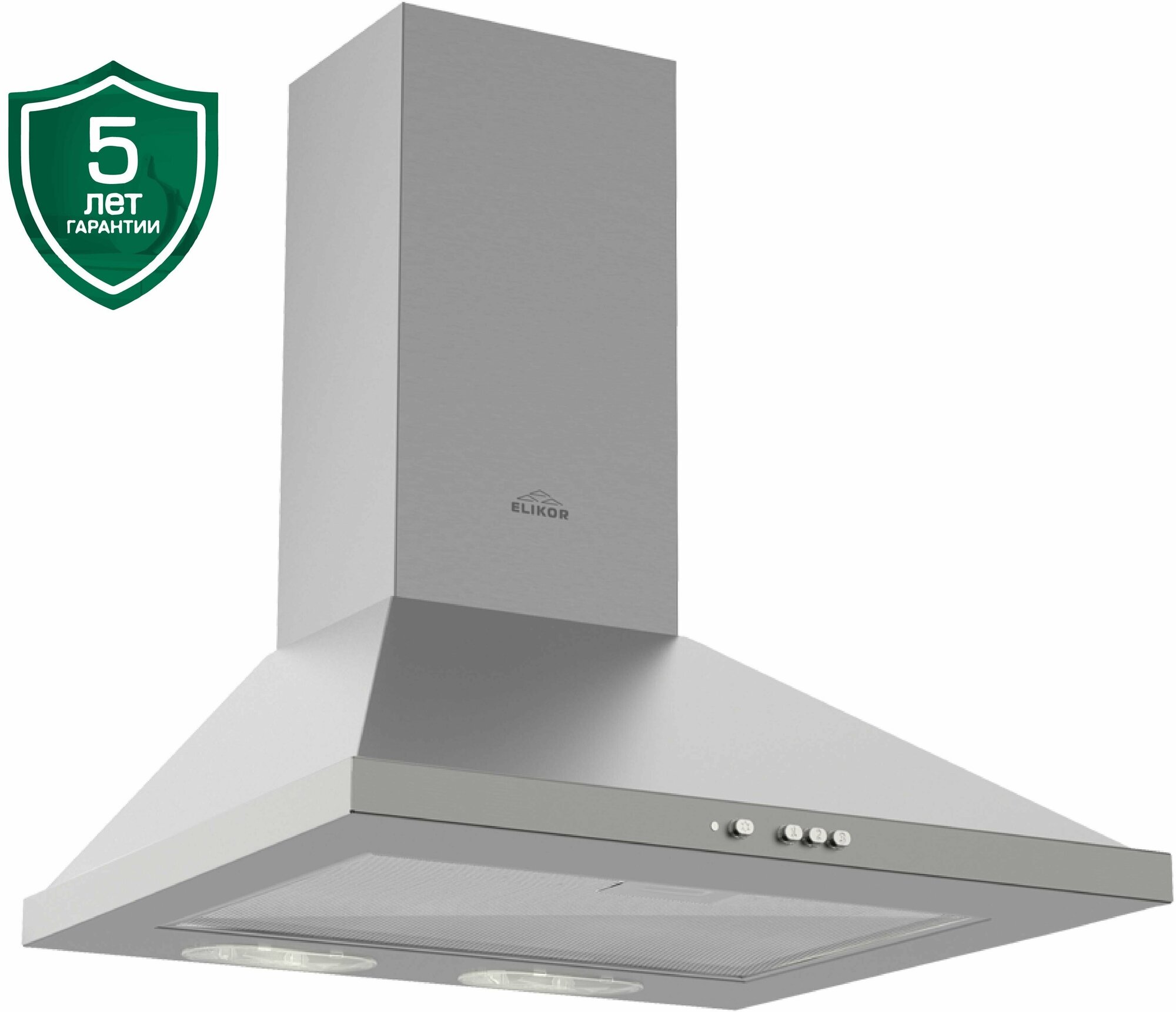 Кухонная вытяжка Elikor: Оптима 50Н-400-К3Л, нержавеющая сталь